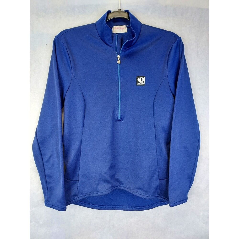 Pearl Izumi 1/4 Zip Cycling Jersey Women's 10 Technical Wear Pullover Blue Flaw